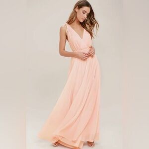 NWT Lulus Dance the Night Away Size S Blush Dress